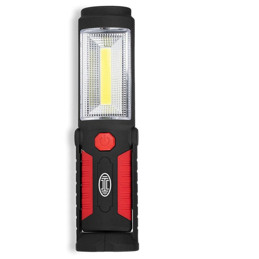 Premium COB-LED work lamp with rechargeable battery