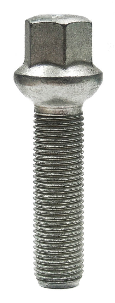 M12 x 1.5 50mm Long Thread R12 Radius seat Wheel Bolts 17mm HEX