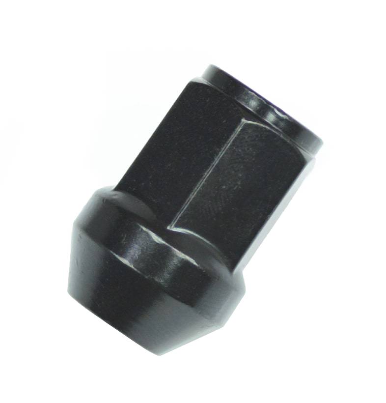 M12 x 1.25 34mm Overall Length Black 60° Seat Wheel Nut 17mm HEX